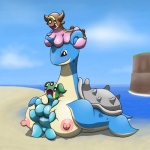 between_breasts big_breasts blush breasts busty_feral cloud countershading female feral group nipples non-mammal_breasts non-mammal_nipples outside sand sea shell sky water ole nintendo pokemon east_sea_gastrodon gastrodon gastropod generation_1_pokemon generation_4_pokemon lapras marine mollusk pokemon_(species) scalie west_sea_gastrodon 1:1