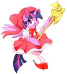 alternative_fashion anthro cardcaptor_sakura cosplay cosplay_lolita crossover crossover_cosplay digital_media_(artwork) equid equine female friendship_is_magic happy hasbro horn horse j-fashion kinomoto_sakura lolita_(fashion) magical_girl_outfit magical_girl_wand mammal meme my_little_pony mythological_creature mythological_equine mythology open_mouth pegasus pony purple_eyes sakura_kinomoto semi-anthro simple_background sion_(artist) solo sweet_lolita twilight_sparkle_(mlp) unicorn winged_unicorn wings