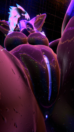 anthro anus big_breasts bodily_fluids breasts crossgender dripping_vulva erect_nipples female genital_fluids genital_piercing genitals glowing glowing_genitalia lips low-angle_view nipple_piercing nipples nude piercing pointy_ears presenting presenting_anus presenting_vulva prick_ears realistic_shading solo surprised sweat thick_lips vaginal_fluids vulva vulva_piercing wet flickfluff rexouium 3d_(artwork) 9:16 digital_media_(artwork) hi_res
