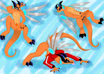 anthro balls biped claws clothed clothing genitals male master nude penis solo tail techmasterthedragon wings unknown_artist dragon_city mythology dragon high_score_dragon_(dragon_city) mythological_creature mythological_scalie scalie digital_media_(artwork) hi_res