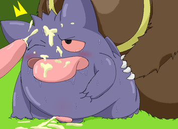 anal bodily_fluids cum cumshot dominant ejaculation erection feral genital_fluids genitals group group_sex larger_dom larger_male male male/male male_penetrated male_penetrating male_penetrating_male orgasm penetration penis saliva sex size_difference smaller_male sweat tongue type nintendo pokemon bear generation_1_pokemon generation_2_pokemon gengar ghost mammal pokemon_(species) poltergeist spirit ursaring
