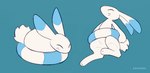 3_toes ambiguous_gender blue_background blue_body blue_fur eyes_closed feet fist fur serious simple_background solo toes white_body white_fur ancesra 2024_pokemon_gigaleak beta_pokemon_games nintendo pokemon beta_pokemon_(species) lagomorph mammal warabbit 2024 english_description hi_res