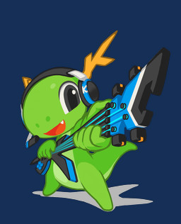 5_fingers anthro antlers black_eyes chibi drop_shadow electric_guitar electronics fangs featureless_feet feet fingers green_body guitar head_tilt headgear headphones headset horn looking_at_viewer male mascot musical_instrument open_mouth open_smile paper playing_guitar playing_music plucked_string_instrument red_scarf scarf simple_background smile solo spiked_tail spikes spikes_(anatomy) standing string_instrument tail teeth transparent_background yellow_antlers tyson_tan kde mythology konqi dragon mythological_creature mythological_scalie scalie 2018 absurd_res alpha_channel digital_media_(artwork) hi_res krita_(artwork)