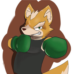 anthro bent_arm black_clothing black_shirt black_tank_top black_topwear boxing_gloves clothed clothed_anthro clothed_male clothing countershade_face countershade_fur countershade_tail countershading ears_up fur glistening glistening_boxing_gloves glistening_clothing glistening_handwear green_boxing_gloves green_clothing green_eyes green_handwear handwear inner_ear_fluff looking_at_viewer male male_anthro monotone_clothing monotone_shirt monotone_tank_top monotone_topwear multicolored_body multicolored_fur orange_body orange_ears orange_face orange_fur orange_tail pointy_ears pose prick_ears shirt simple_background smile smiling_at_viewer snout solo straight_arm tail tan_body tan_countershading tan_face tan_fur tan_inner_ear tan_inner_ear_fluff tan_tail tank_top toothy_smile topwear tuft two_tone_body two_tone_face two_tone_fur two_tone_tail sabamiso_(sabamasasix) nintendo punch-out!! star_fox fox_mccloud canid canine fox mammal 2019 compression_artifacts digital_media_(artwork) half-length_portrait hi_res japanese_description portrait