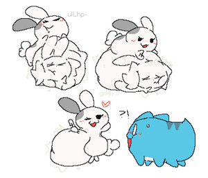 6_feet >_< after_vore afterimage ambiguous_anthro ambiguous_feral ambiguous_gender ambiguous_pred anthro anthro_pred anthro_prey back_stripes belly belly_reduction belly_slap big_belly biped black_eyes blue_body blush blush_lines bodily_fluids bodily_noises cheek_blush clenched_eyes countershading different_colored_ears digestion digestion_noises duo empty_eyes expansion eyelashes eyes_closed face_imprint featureless_arms featureless_legs feet feral fully_inside fur gaping_mouth glorp grey_body grey_fur grey_text hand_imprint hand_on_belly hand_on_own_belly heart_reaction heart_symbol huge_belly huge_thighs imprint interrobang looking_at_belly looking_at_own_belly looking_at_self looking_down looking_down_at_belly looking_down_at_self monotone_background motion_lines multicolored_body multicolored_fur nude_ambiguous nude_anthro one_eye_closed open_:3 open_mouth open_smile oral_vore path_lines rumbling_stomach same_size_vore seductive shocked short short_arms short_legs simple_background slap slapping_own_belly slapping_self small_arms small_feet smile soft_vore sound_effects swallowing swallowing_sound_effect sweat sweatdrop tail thick_thighs thigh_expansion three_frame_sequence tight_belly two_tone_body two_tone_fur vore vowelless vowelless_sound_effect weight_gain white_background white_body white_countershading white_eyes white_fur white_tail wide_eyed wink winking_at_another meatcanister bugcat_capoo daniel_(meatcanister) tutu_(bugcat_capoo) domestic_cat felid feline felis lagomorph leporid mammal rabbit 2026 digital_media_(artwork) english_description hi_res pixel_(artwork) sequence