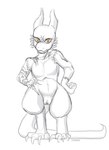 anthro clitoris female flat_chested genitals nude pussy scar solo cressalias dungeons_and_dragons hasbro wizards_of_the_coast kobold scalie absurd_res hi_res