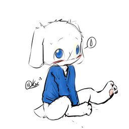 ambiguous_gender blue_eyes blush bottomless cave_story covering cub embarrassed lagomorph mammal manafox mimiga pawpads scar sue_sakamoto sweater video_games young
Rating: Questionable
Score: 4
User: Rubbit
Date: February 09, 2014
