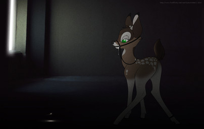 bound bridle dark feral hooves leather male quadruped reins solo autumndeer bambi_(film) disney bambi ambient_arthropod ambient_firefly ambient_insect arthropod deer mammal mule_deer new_world_deer 2012 digital_media_(artwork)