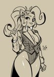 accessory anthro breasts cleavage clothed clothing collar eyebrows female flower flower_in_hair hair hair_accessory logo long_hair plant sleeves small_breasts solo thick_thighs topwear vest dimidotfurr activision crash_bandicoot_(series) coco_bandicoot bandicoot mammal marsupial 2025 artist_logo digital_drawing_(artwork) digital_media_(artwork) hi_res tagme