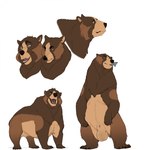 animal_genitalia balls big_balls claws eating eating_food feral fully_sheathed genitals hair male mane mane_hair open_mouth paws sheath solo standing stern_look shebeast kuruk_(character) bear brown_bear fish grizzly_bear mammal marine ursine 1:1 hi_res