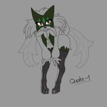 anthro breast_curtains breasts claws clothing female green_legs green_mask hands_on_knees hands_on_legs latex latex_clothing latex_legwear leaning leaning_forward legwear looking_at_viewer mask pink_eyes smile solo standing stockings quake-1 nintendo pokemon generation_9_pokemon meowscarada pokemon_(species) 1:1 hi_res