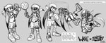 anthro ball basketball basketball_(ball) basketball_hoop female jumping solo sports_uniform sportswear text nostalgicrogue sega sonic_riders sonic_the_hedgehog_(series) wave_the_swallow avian babylonian_(sonic) bird flicky hirundinid oscine passerine swallow_(bird) absurd_res english_text hi_res monochrome