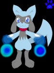 blue_eyes female happy simple_background solo tail transparent_background marquis2007 nintendo pokemon canid canine generation_4_pokemon mammal pokemon_(species) riolu 2010 3:4 alpha_channel