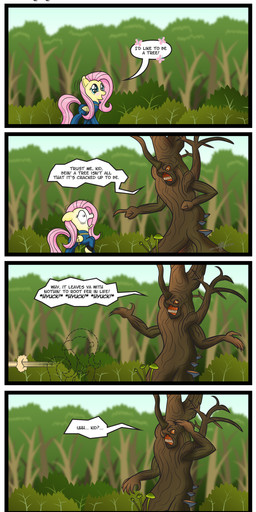 blush claws clothing detailed_background dialogue duo dust feathered_wings feathers female feral fingers forest fungus fur green_eyes hair jumpsuit long_hair male mushroom nature nature_background open_mouth outline outside pink_hair plant shrub sky speech_bubble tail teeth text tree vault_suit what_has_science_done wings wood yellow_body yellow_feathers yellow_fur gray-day madmax fallout friendship_is_magic hasbro microsoft my_little_pony mythology bob_(fallout) fluttershy_(mlp) harold_(fallout) arthropod butterfly equid equine horse hybrid insect lepidopteran mammal mythological_creature mythological_equine pegasus pony posthuman super_mutant_(fallout) absurd_res comic crossover english_text hi_res