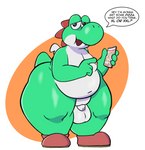 balls big_balls big_butt butt dialogue electronics genitals gesture hand_gesture holding_object holding_phone huge_balls huge_butt huge_thighs male nude phone pointing solo speech_bubble text thick_thighs wide_hips wings crushpepper mario_bros nintendo green_yoshi winged_yoshi yoshi absurd_res english_text hi_res