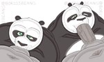 anthro balls bear borzoibeans digital_media_(artwork) dreamworks duo_focus erection father_(lore) father_and_child_(lore) father_and_son_(lore) fellatio fupa genitals giant_panda group kung_fu_panda li_shan_(kung_fu_panda) male male/male male_penetrated male_penetrating male_penetrating_male mammal master_po_ping navel oral oral_penetration overweight parallel_sex parent_(lore) parent_and_child_(lore) parent_and_son_(lore) penetration penile penile_penetration penis penis_in_mouth sex simple_background son_(lore)