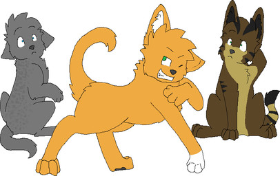 ambiguous_gender black_body black_fur black_inner_ear_fluff blue_eyes brown_body brown_fur digitigrade ears_down eyebrows feral fur green_eyes grey_body grey_fur grey_nose group head_tuft inner_ear_fluff one_eye_closed orange_body orange_fur paws pivoted_ears raised_tail simple_background sitting smile smirk standing tail tan_body tan_fur trio tuft white_background white_body white_fur white_inner_ear_fluff wink sebdoggo warriors_(book_series) ashfur_(thunderclan) brambleclaw_(warriors) squirrelstar_(warriors) domestic_cat felid feline felis mackerel_tabby mammal tabby_cat 2008 aliasing digital_drawing_(artwork) digital_media_(artwork) flat_colors microsoft_paint_(artwork) female_(lore) male_(lore)