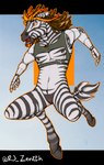 andromorph anthro bottomless clothed clothing cybernetics dreadlocks genitals intersex machine pussy solo rj_zenith rj_(rj_zenith) cyborg equid equine mammal zebra hi_res