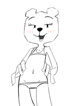 anthro blush blush_lines clothed clothed_anthro clothed_female clothing female female_anthro looking_at_viewer navel paper solo underwear young young_anthro young_female smeet_(artist) cartoon_network the_amazing_world_of_gumball teri_(tawog) bear mammal paper_creature 2023 digital_media_(artwork) hi_res monochrome