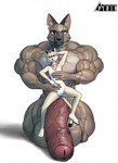 age_difference aged_up anthro anthrofied balls big_balls big_muscles big_penis black_nose breasts collar collar_only dipstick_tail duo eye_scar facial_scar female flaccid foreskin genitals holding_another huge_balls huge_muscles huge_penis humanoid_genitalia humanoid_penis hyper hyper_balls hyper_genitalia hyper_muscles hyper_penis inner_ear_fluff it'll_never_fit kerchief kerchief_only kneeling larger_male leaning_on_another looking_at_viewer male male/female markings mostly_nude muscular necktie nipples nose_size_difference notched_ear nude penis pussy scar simple_background size_difference small_breasts smaller_female smile tail tail_markings text tuft vein veiny_muscles veiny_penis white_background pirin-apex pixie_and_brutus brutus_(pixie_and_brutus) pixie_(pixie_and_brutus) canid canine canis domestic_cat domestic_dog felid feline felis german_shepherd herding_dog mammal pastoral_dog digital_media_(artwork) hi_res url