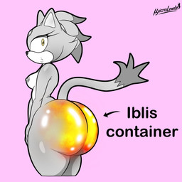 big_butt breasts butt female fire huge_butt rear_view small_breasts solo thick_thighs myicrolewdz xxbluespinxx evil_container sega sonic_the_hedgehog_(series) blaze_the_cat iblis 1:1 absurd_res hi_res meme