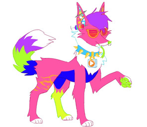 ambiguous_gender blue_body blue_collar blue_fur blue_tail collar dipstick_tail ear_piercing facial_piercing fangs feral fur green_body green_fur green_nose green_tail green_tongue hair industrial_piercing markings multicolored_body multicolored_fur multicolored_inner_ear multicolored_tail nose_piercing pattern_inner_ear paws piercing pink_body pink_fur purple_body purple_fur purple_hair purple_tail raised_paw simple_background solo sparklefur spiked_collar spikes tail tail_markings teeth tongue toony white_background white_body white_fur white_tail_tip xxdarktypexx canid canine canis domestic_dog mammal digital_drawing_(artwork) digital_media_(artwork) full-length_portrait hi_res portrait
