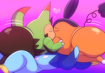 anal anthro big_butt blue_body butt facesitting french_kissing green_body group group_sex huge_butt kissing lying male male/male nude nude_male on_back oral orange_body overweight overweight_anthro overweight_male rimming rimming_male sex simple_background sitting_on_another smothering tail threesome trio wide_hips tepigfan101 nintendo pokemon generation_4_pokemon generation_5_pokemon generation_6_pokemon mammal pignite pokemon_(species) prinplup quilladin suine 2025 absurd_res digital_media_(artwork) hi_res