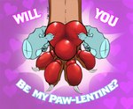 ambiguous_gender disembodied_hand duo faceless_character feet floating_hands foot_focus holidays machine pawpads paws red_pawpads squeezing_pawpads valentine's_day_card sjey_arts valentine's_day protogen hi_res female_(lore)