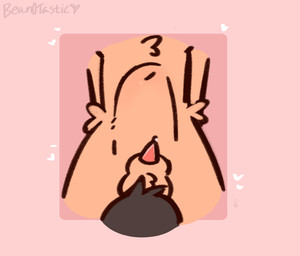 abdominal_bulge animal_genitalia animated_gif anthro bodily_fluids cum cum_inflation cum_inside duo ejaculation fluffy genital_fluids genitals heart_symbol inflation male male/male navel penis sheath size_difference small_penis bean0tastic beanie_(bean0tastic) bovid canid canine canis caprine mammal sheep wolf animated short_playtime tagme