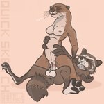 1:1 2024 3_toes 4_fingers anthro balls big_tail bodily_fluids bottomwear breasts brown_body brown_claws brown_fur brown_nose brown_pawpads butt cheek_tuft claws clenched_teeth clothing dark_body dark_claws dark_fur dark_nose dark_pawpads digital_drawing_(artwork) digital_media_(artwork) duo erection eyebrows eyes_closed facial_tuft feet female fingers fluffy fluffy_ears fluffy_tail frown fur fur_markings genitals guardians_of_the_galaxy hand_on_body heart_symbol hi_res highlights_(coloring) holding_bottomwear holding_clothing holding_object humanoid_genitalia humanoid_penis inner_ear_fluff kneeling light_body light_fur long_tail looking_pleasured love lying lylla male male/female mammal markings marvel moan multicolored_body multicolored_fur mustelid nipples nude on_back on_bottom on_top open_mouth orange_background otter pawpads paws penetration penis prick_ears procyonid pussy raccoon reverse_cowgirl_position rocket_raccoon saliva saliva_on_face sex shaded shadow signature simple_background simple_coloring simple_shading smile snout spread_legs spreading striped_body striped_fur striped_markings striped_tail stripes sweet.lemons tail tail_aside tail_markings tan_body tan_fur teeth teeth_showing thick_eyebrows thick_neck thick_thighs toes tongue tuft two_tone_body two_tone_fur two_tone_tail vaginal vaginal_penetration whiskers white_body white_fur