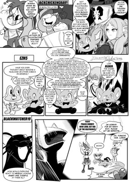 9_panel_comic ambiguous_gender answer antennae_(anatomy) anthro bed biped black_body black_nose black_text bodily_fluids claws closed_smile clothed clothing dialogue ear_piercing ear_ring ellipsis exclamation_point eyebrows eyelashes eyes_closed female feral forehead_gem fur furniture gem gesture group hand_gesture heart_symbol lying male mouth_closed on_back on_bed open_mouth open_smile paws piercing pillow pointing pointing_at_another pupils quadruped question question_mark questions_and_answers ring_piercing scared sharp_teeth smile speech_bubble standing talking_to_another tears teeth text text_box tongue white_pupils white_sclera heavenlyproductions bleach_(series) frieren_beyond_journey's_end nintendo pokemon frieren rorschach arceus cinderace elf froakie gallade generation_1_pokemon generation_2_pokemon generation_4_pokemon generation_6_pokemon generation_8_pokemon human humanoid legendary_pokemon mammal persian_(pokemon) pokemon_(species) raboot shinx teddiursa 2025 absurd_res comic english_text hi_res monochrome
