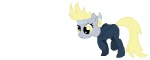 blonde_hair clothing derp_eyes female feral hair kerchief simple_background skinsuit sneaking solo tight_clothing transparent_background tomdantherock friendship_is_magic hasbro my_little_pony derpy_hooves_(mlp) equid equine horse mammal pony 2013 alpha_channel animated low_res short_playtime