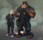 2022 anthro ar-15 assault_rifle bear bedroom_eyes bite biting_lip brown_bear bulletproof_vest curled_tail duo eye_scar facial_scar female grizzly_bear gun gus_(grizzlygus) holstered_pistol kodiak_bear law_enforcement magazine_(gun) magazine_pouch male male/female mammal narrowed_eyes operator police police_officer ranged_weapon rifle romantic romantic_couple scar seductive sig_mcx_spear size_difference special_forces stoopix swat tactical tactical_gear tail tail_around_leg ursine valerie_(grizzlygus) weapon