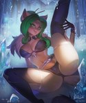 5_fingers anthro breasts clothed clothing eyebrows eyelashes eyewear female fingers glasses green_eyes green_hair hair open_mouth smile solo teeth tongue kardie domestic_cat felid feline felis mammal 2022 digital_media_(artwork) hi_res