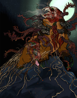 anal anal_penetration blood blood_from_penis bodily_fluids body_horror bone breathing bursting_out bursting_through_stomach bursting_through_throat claws exposed_bone exposed_muscle exposed_organs exposed_skull eye_trauma feral flayed fog fungus genitals gore gore_focus guts gutspill horror_(theme) mushroom mushroom_cap nightmare_fuel organs parasite parasite_in_urethra parasitic pawpads paws penetration penis raised_paw roe roe_(egg) skull solo tentacle_in_ass tentacle_penetration tentacles yonnixart david_(gaybearboi) aquatic bear brown_bear elemental_creature fish flatworm fungi_fauna grizzly_bear mammal parasitiform salmon salmonid_(fish) sockeye_salmon tapeworm tentacle_creature undead ursine worm zombie 2025 absurd_res hi_res
