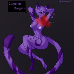 anthro breasts female nude smoke smoke_from_mouth smoke_from_nose solo tail teasing text shelvert0001 mob_entertainment poppy_playtime smiling_critters catnap_(poppy_playtime) felid feline mammal 1:1 absurd_res english_text hi_res