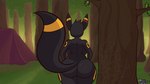 anthro anthrofied back_boob berry big_breasts big_butt big_tail black_body black_fur bouncing_breasts breasts butt butt_bump butt_slam butt_squish cracks curvy_figure female food forest fruit fur huge_butt nanab_berry oran_berry outside pecha_berry plant pokemon_berry pokemorph rear_view solo squish standing tail thick_thighs tree voluptuous wide_hips outletdraws nintendo pokemon stella_(iamaneagle) eeveelution generation_2_pokemon pokemon_(species) umbreon 16:9 2021 2d_animation animated short_playtime signature widescreen