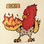 2016 4_toes alternate_color alternate_species ambiguous_gender anisodactyl avian avian_feet beak biped english_text european_mythology fakemon feathers featureless_crotch feet feral fire firefightdex flaming_wings fluffy front_view frown full-length_portrait generation_1_pokemon greek_mythology grey_body grey_feathers hatching_(art) hi_res looking_at_self marco_fanjul marker_(artwork) markings mixed_media multicolored_body multicolored_feathers mythological_avian mythological_bird mythological_creature mythological_firebird mythology nintendo nude orange_beak pen_(artwork) phoenix pokemon pokemon_(species) portrait red_body red_feathers red_spots shaded shadow simple_background solo spearow spots spotted_body spotted_feathers standing tail tail_feathers text toes toony traditional_media_(artwork) white_background wings yellow_body yellow_feathers yellow_tail