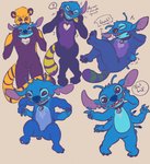 4_arms 4_fingers antennae_(anatomy) anthro arm_growth blue_body blue_fur blue_nose blush collar fingers fur growth heart_eyes heart_symbol limb_growth looking_at_viewer male markings multi_arm multi_limb notched_ear purple_body purple_fur ring_(marking) ringed_tail semi-anthro smile solo striped_markings striped_tail stripes tail tail_markings teeth text tf_into_fictional_character transformation yellow_body yellow_fur superboo third-party_edit disney lilo_and_stitch stitch_(lilo_and_stitch) alien experiment_(lilo_and_stitch) mammal procyonid raccoon 2020 color_edit colored comic english_text hi_res