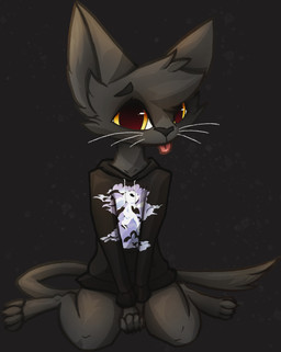 anthro blep looking_at_viewer male simple_background sitting solo tongue tongue_out whiskers yellow_eyes naircat microsoft ori_(series) xbox_game_studios kodypaws_(character) ori_(ori) domestic_cat felid feline felis mammal absurd_res hi_res