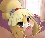 2018 accessory animal_crossing anthro anthro_penetrated balls black_nose blonde_hair blush bodily_fluids brown_eyes canid canine canis cheek_bulge colored cum cum_in_mouth cum_inside cum_on_face digital_media_(artwork) domestic_dog duo ejaculation erection es74 eyelashes fellatio female female_on_human female_penetrated first_person_view fur genital_fluids genitals gesture hair hair_accessory hand_gesture heart_symbol human human_on_anthro human_penetrating human_penetrating_anthro human_penetrating_female humanoid_genitalia humanoid_penis inside interspecies isabelle_(animal_crossing) looking_at_viewer male male/female male_penetrating male_penetrating_anthro male_penetrating_female mammal multicolored_body multicolored_fur nintendo nude open_mouth oral oral_penetration orgasm penetration penile penis saliva sex shih_tzu short_stack tenshigarden toy_dog two_tone_body two_tone_fur v_sign vein veiny_penis white_body white_fur window yellow_body yellow_fur