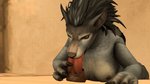 anthro blue_eyes breasts dildo dildo_fellatio female fur hair nipples nude oral sex_toy simple_background solo veiny_dildo perrysfm bad_dragon blizzard_entertainment warcraft stan_(bad_dragon) canid mammal werecanid werecreature worgen 16:9 3d_(artwork) digital_media_(artwork) hi_res source_filmmaker_(artwork) widescreen