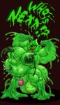 abdominal_bulge absorption_vore anthro balls belly big_balls big_belly big_muscles big_nipples big_pecs big_penis bodily_fluids body_outline cum duo ejaculation erection face_imprint flexing flexing_bicep flexing_both_biceps genital_fluids genitals green_body green_nipples green_skin hand_imprint huge_balls huge_muscles huge_nipples huge_pecs huge_penis hyper hyper_balls hyper_genitalia imprint male male/male male_pred male_prey moobs musclegut muscular muscular_anthro muscular_male navel_fetish navel_penetration navel_vore nipples open_mouth orange_sclera overweight overweight_anthro overweight_male pecs penetration penis penis_in_navel red_tongue slime text thick_penis tongue vein veiny_penis vore yellow_eyes wolfbear303 desmo_(wolfbear303) canid canine canis goo_creature hybrid mammal wolf hi_res