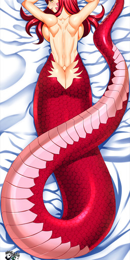 accessory apode back_muscles big_breasts blush breasts butt dakimakura female hair hair_accessory hairclip humanoid_pointy_ears legless monster_girl_(genre) nude pointy_ears raised_arm red_hair scales serpentine solo split_form jadenkaiba monster_musume miia_(monster_musume) animal_humanoid draconcopode humanoid lamia reptile reptile_humanoid scalie scalie_humanoid snake snake_humanoid dakimakura_design hi_res