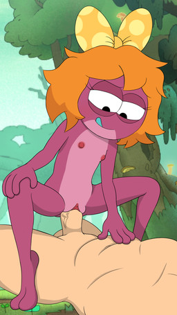 anthro cowgirl_position erection female female_on_top flat_chested from_front_position genitals hair humanoid_genitalia humanoid_penis loli male nipples nude on_bottom on_top penetration penis sex short_hair spread_legs spreading tomboy vaginal vaginal_penetration vulva young young_anthro young_female drt amphibia_(series) disney polly_plantar amphibian frog human mammal 9:16 hi_res