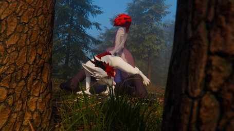 animal_genitalia animal_penis anthro anthro_on_feral anthro_penetrated ass_to_ass balls bestiality bodily_fluids butt claws cum cum_inside duo erection feral feral_penetrating feral_penetrating_anthro forest forest_background fur genital_fluids genitals hair horn interspecies knotting male male/male male_penetrating nature nature_background nude open_mouth outside penetration penis plant sex tail tapering_penis tongue tree hjortar mythology prince_(hjortar) tappa_(hjortar) dragon furred_dragon furred_scalie moonfang mythological_creature mythological_scalie scalie vernid 16:9 3d_(artwork) absurd_res digital_media_(artwork) hi_res huge_filesize widescreen