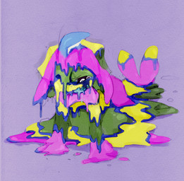all_fours ambiguous_gender black_sclera bodily_fluids corruption crying distressed dripping floppy_ears forced forced_transformation forked_tail fusion glistening glistening_body goo-connected_lips goo_transformation looking_at_self looking_down melting mid_transformation multicolored_body on_ground purple_background scared simple_background slime solo tail teardrop tears transformation unusual_anatomy unusual_tail upset wavy_mouth white_eyes winte nintendo pokemon alolan_form alolan_muk eeveelution generation_1_pokemon generation_7_pokemon goo_creature pokemon_(species) regional_form_(pokemon) vaporeon 2017 colorful_theme hi_res