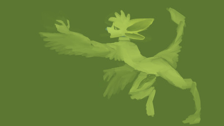 4_ears abstract_background animal_genitalia anthro chest_tuft collar collar_only digitigrade erection feathered_wings feathers fur genital_slit genitals glistening glistening_genitalia glistening_penis green_monochrome hair knot knotted_penis knotted_tapering_penis leaning leaning_forward looking_back male multi_ear nude open_mouth penis side_view simple_background solo tail tapering_penis tuft tufted_fur walking winged_arms wings einin fyr_(fenrir784) avali avian bird 16:9 2025 4k absurd_res digital_drawing_(artwork) digital_media_(artwork) full-length_portrait hi_res lineless monochrome portrait widescreen