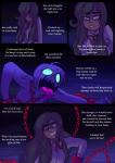 animatronic comic digital_media_(artwork) duo english_text fazbear's_fright female five_nights_at_freddy's ghost hair human machine male mammal nomidot not_furry purple_man_(fnaf) robot scottgames spirit text