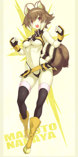 ahoge animal_ears black_panties blazblue breasts brown_eyes brown_hair female gloves goekawa hair hi_res human makoto_nanaya midriff orange_skirt panties rodent skirt solo squirrel squirrel_ears squirrel_tail under_boob underwear
Rating: Questionable
Score: 2
User: AnacondaRifle
Date: March 11, 2014